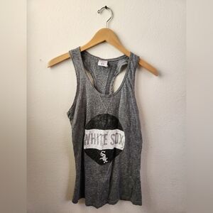 White Sox Racerback Tank Top Women's Gray Medium Genuine Merchandise‎